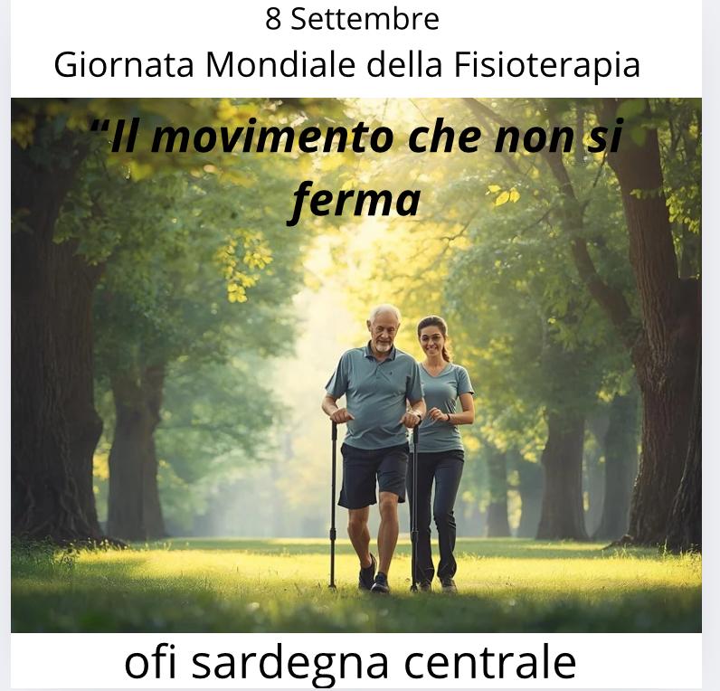 8 SETTEMBRE GIORNATA MONDIALE DELLA FISIOTERAPIA: INVECCHIAMENTO E FRAGILITA'